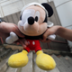 Students hold a Mickey Mouse plush toy during a human-chain protest. Its eye is covered in support of a female protester who earlier was allegedly shot in the eye by police.